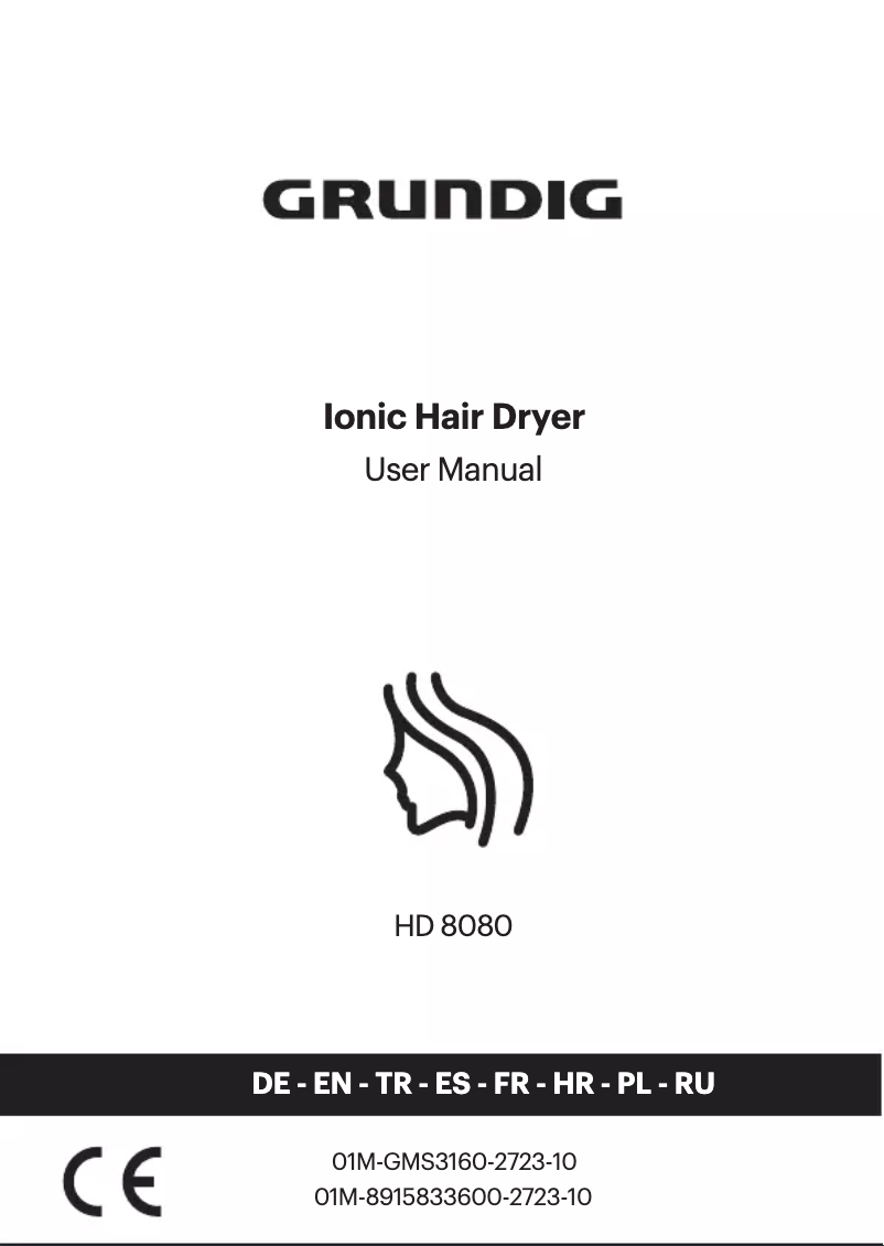 Page 1 de la notice Manuel utilisateur Grundig NaturaShine HD 8080