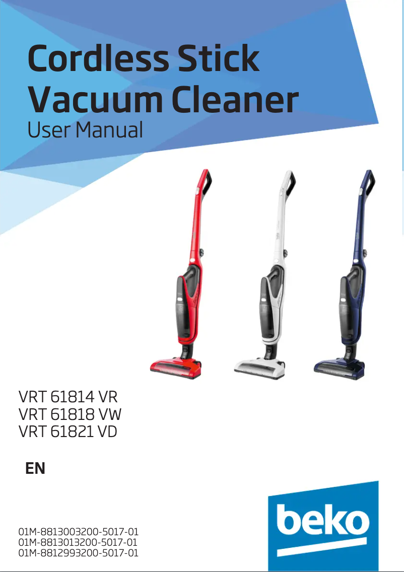 Image de la première page du manuel de l'appareil VRT61821V