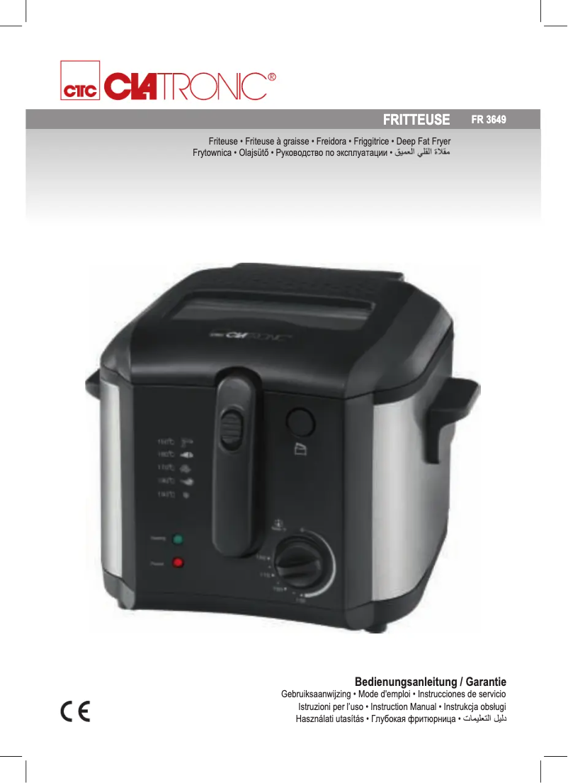 Image de la première page du manuel de l'appareil Quadra FR 3649