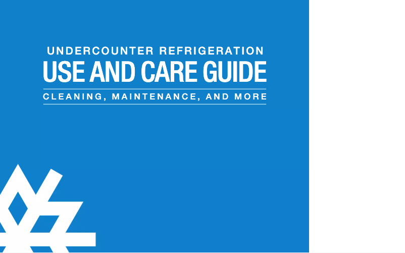 Page 1 de la notice Manuel d'utilisation et d'entretien Sub-Zero UC-24R-RH