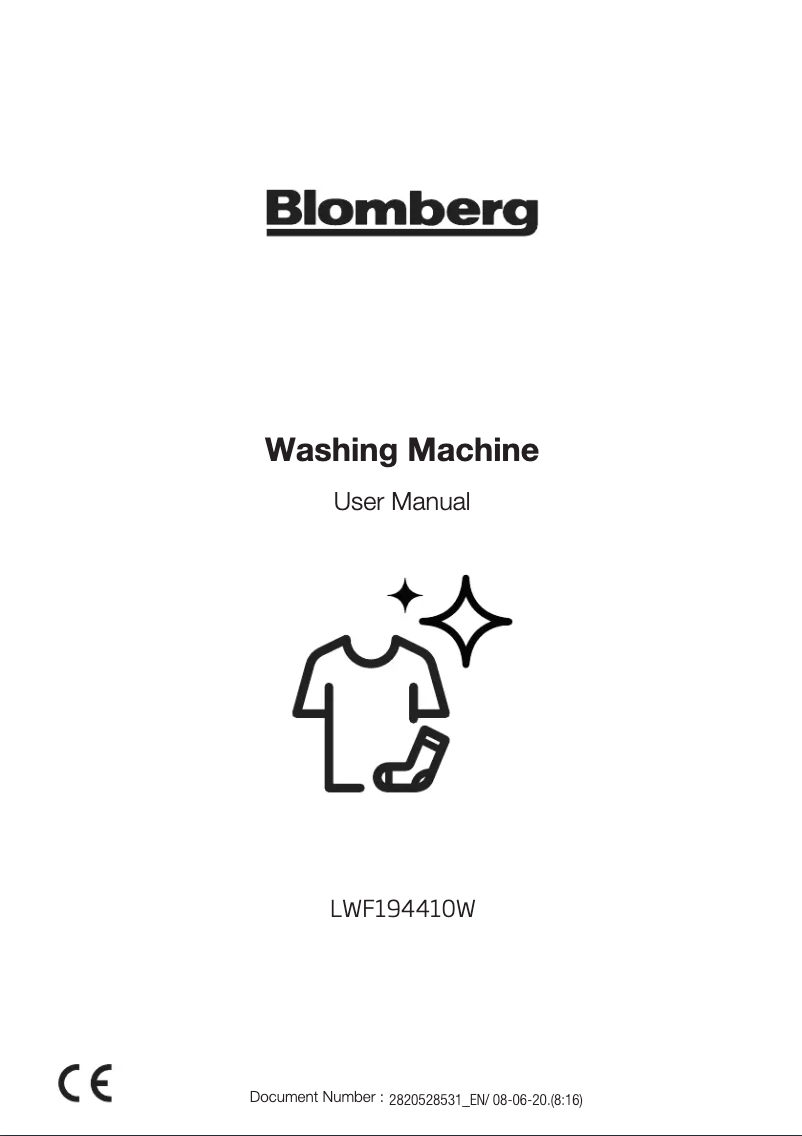 Page 1 de la notice Manuel utilisateur Blomberg LWF194410W