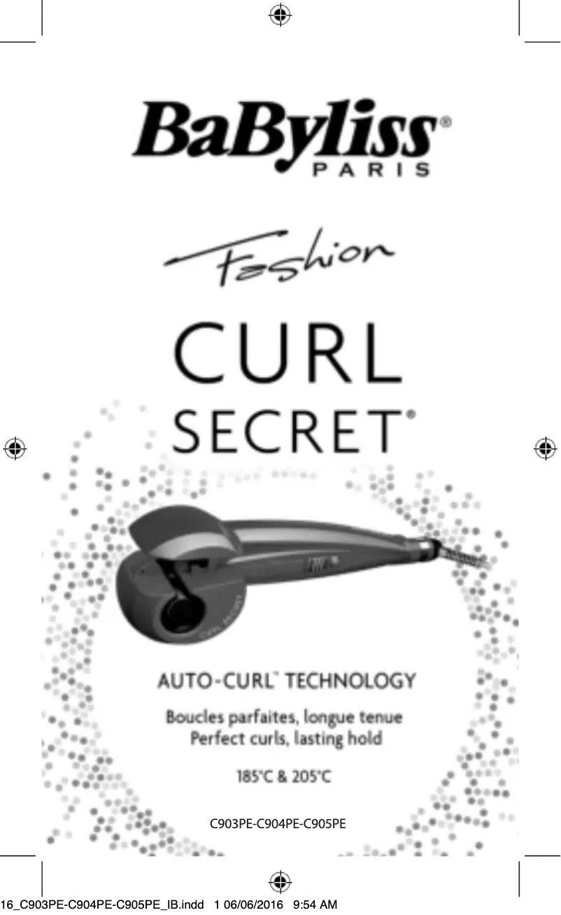 Image de la première page du manuel de l'appareil Fashion Curl Secret C903PE