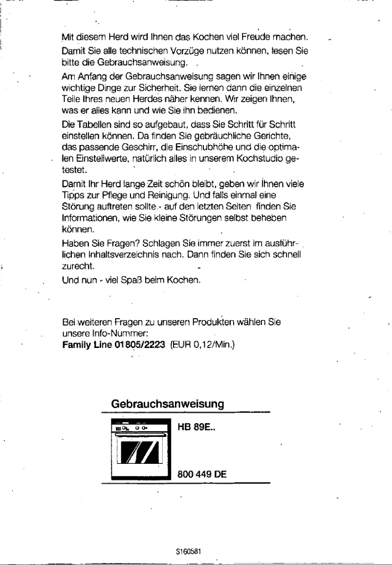 Page n°1 - Manuel utilisateur Siemens HB89E64