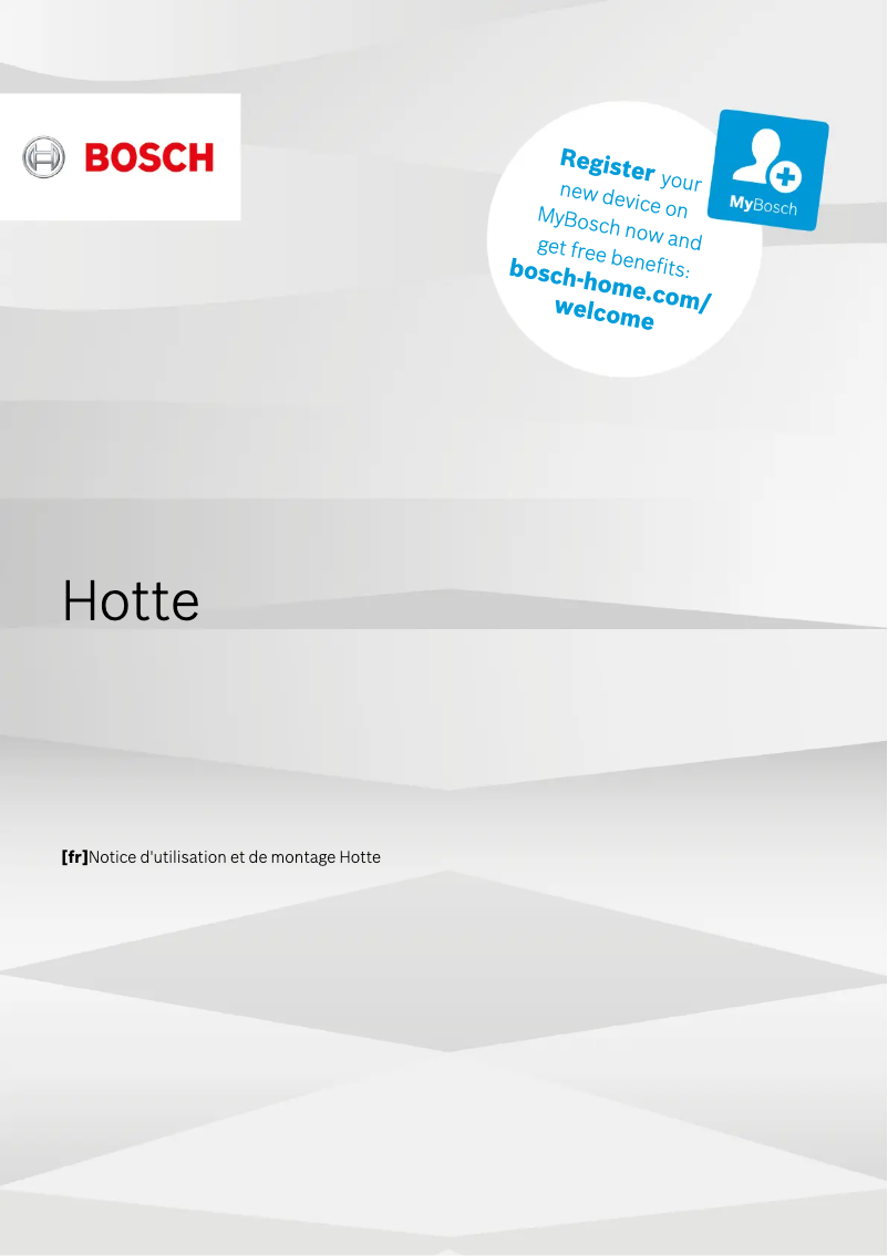 Page 1 de la notice Manuel utilisateur Bosch DFR097E50