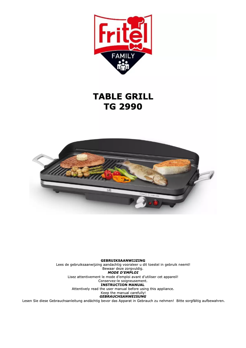 Página 1 del manual Manual de usuario Fritel TG 2990