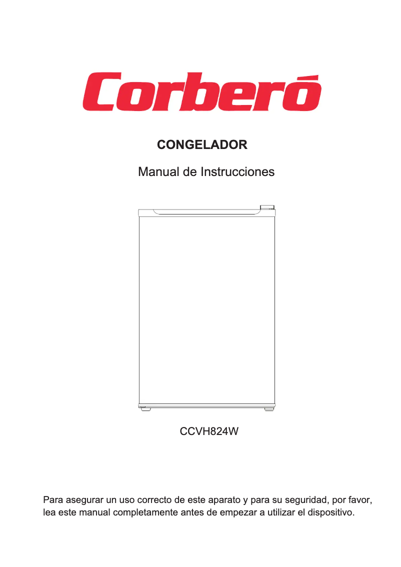 Image de la première page du manuel de l'appareil CCVH824W