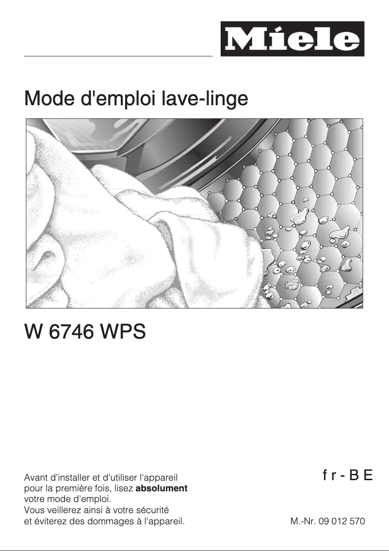 Image de la première page du manuel de l'appareil W 6746 WPS