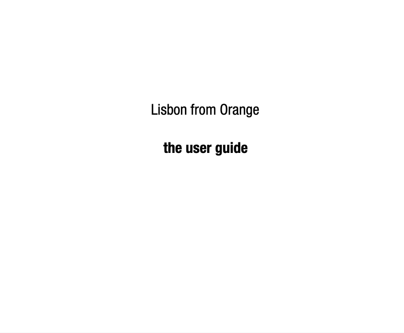 Page n°1 - Manuel utilisateur ZTE Lisbon