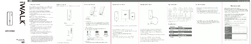 Page 1 de la notice Manuel utilisateur iWALK Supreme 5200 Duo