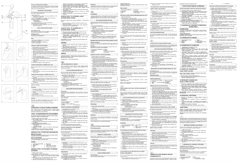 Page 1 de la notice Manuel utilisateur Kenwood CO606