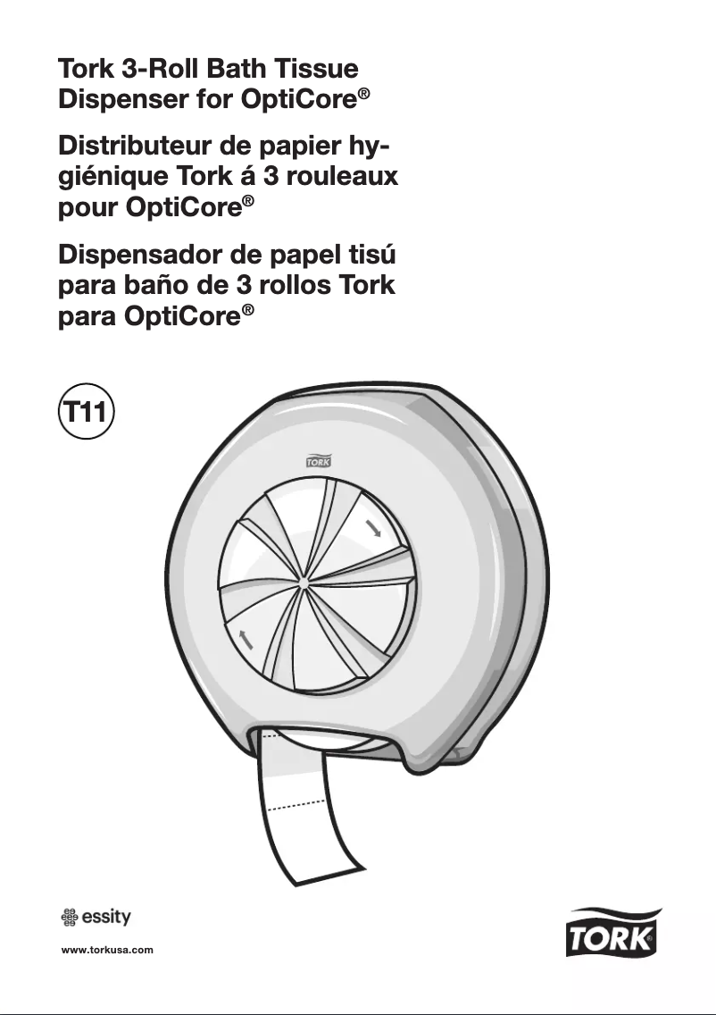 Page 1 de la notice Manuel utilisateur Tork Opticore T11
