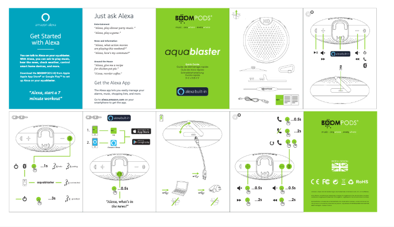 Page n°1 - Manuel utilisateur Boompods Aquablaster