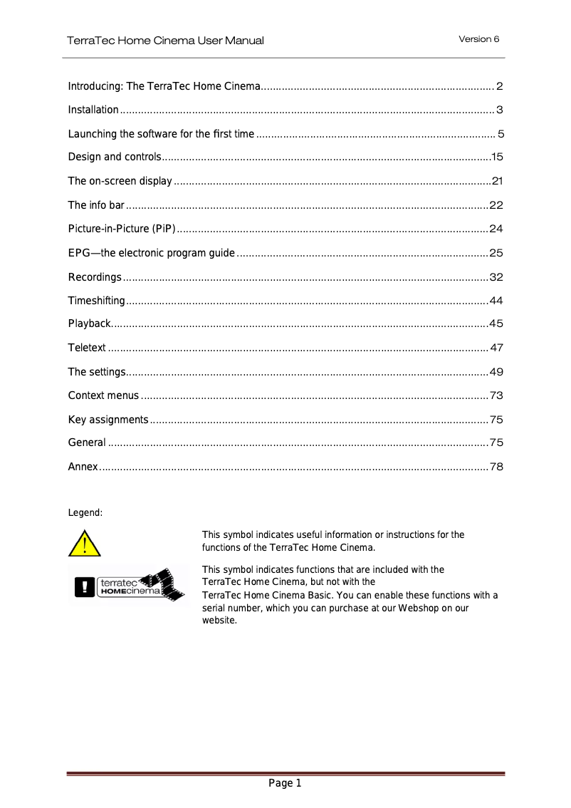 Imagen de la primera página del manual del dispositivo H5
