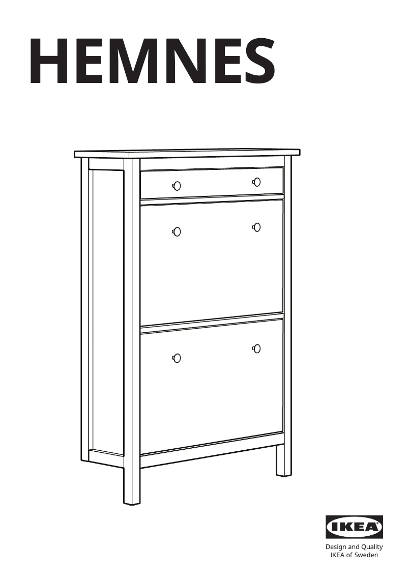 Página 1 del manual Manual de usuario Ikea HEMNES 402.169.08