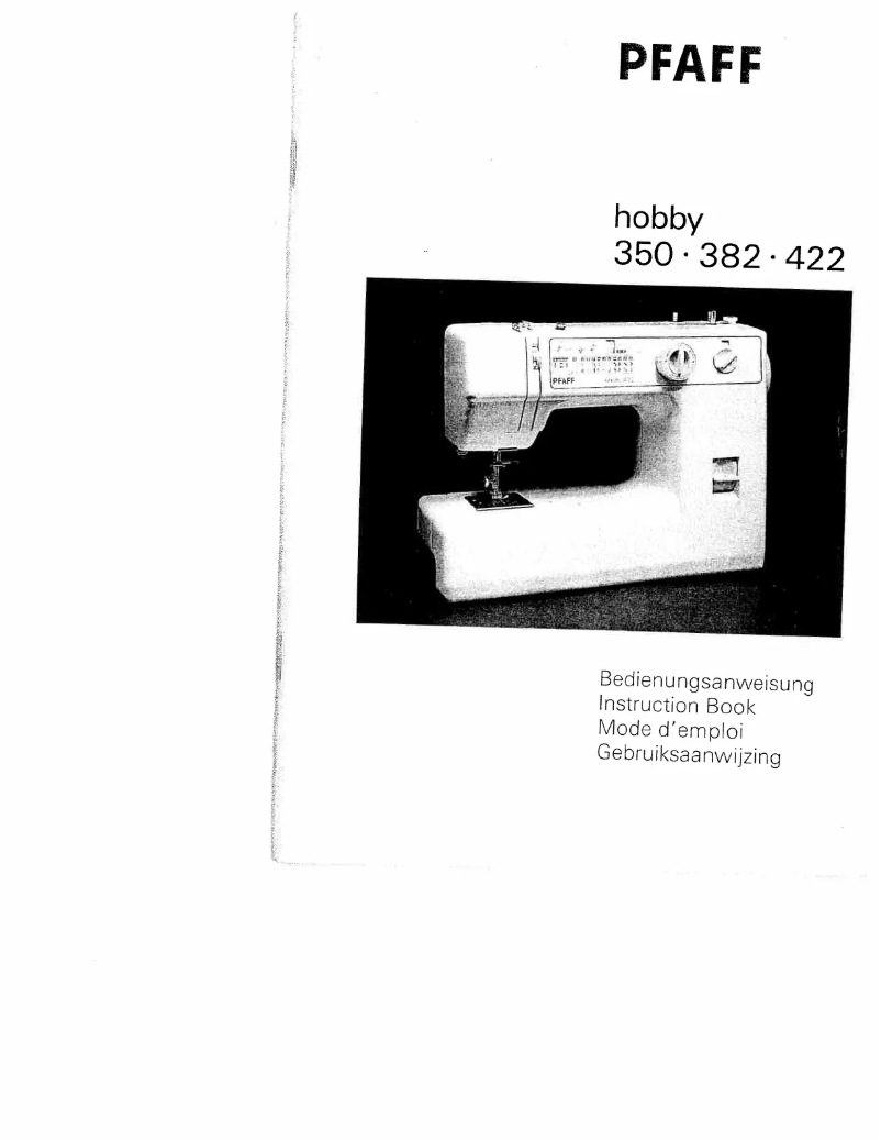 Image de la première page du manuel de l'appareil hobby 382
