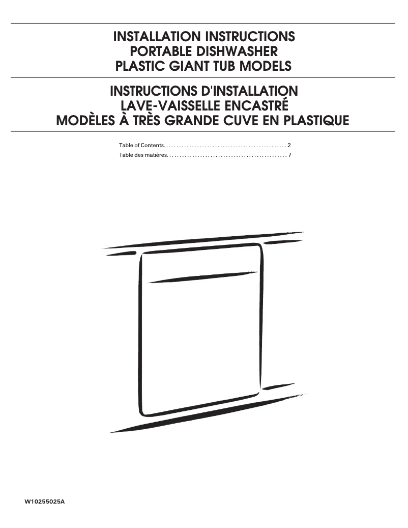 Page n°1 - Instructions / montage Maytag JetClean PlusMDC4809PAW