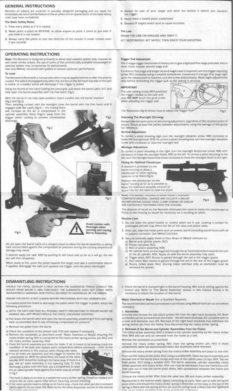 Página 1 del manual Manual de usuario Webley Nemesis