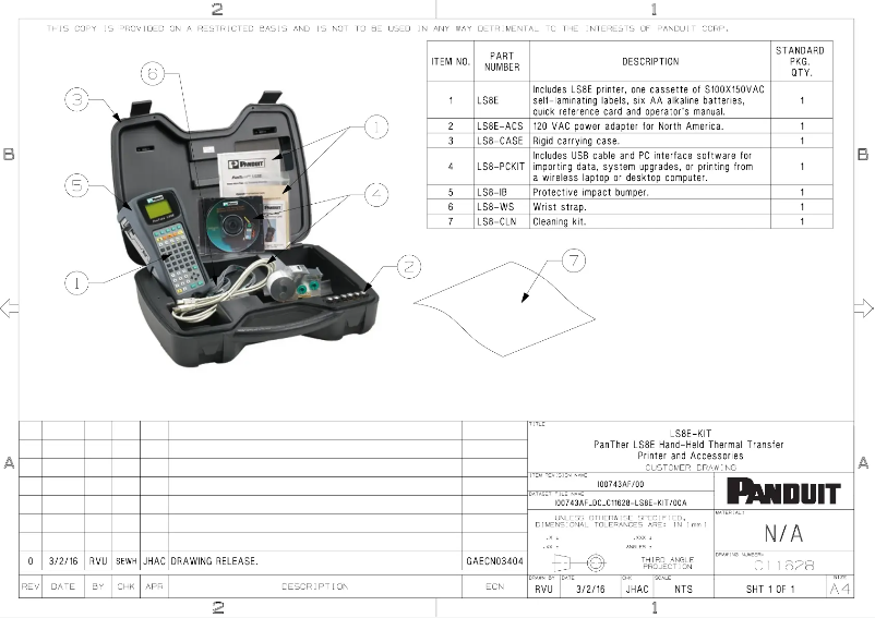 Image de la première page du manuel de l'appareil Panther LS8E