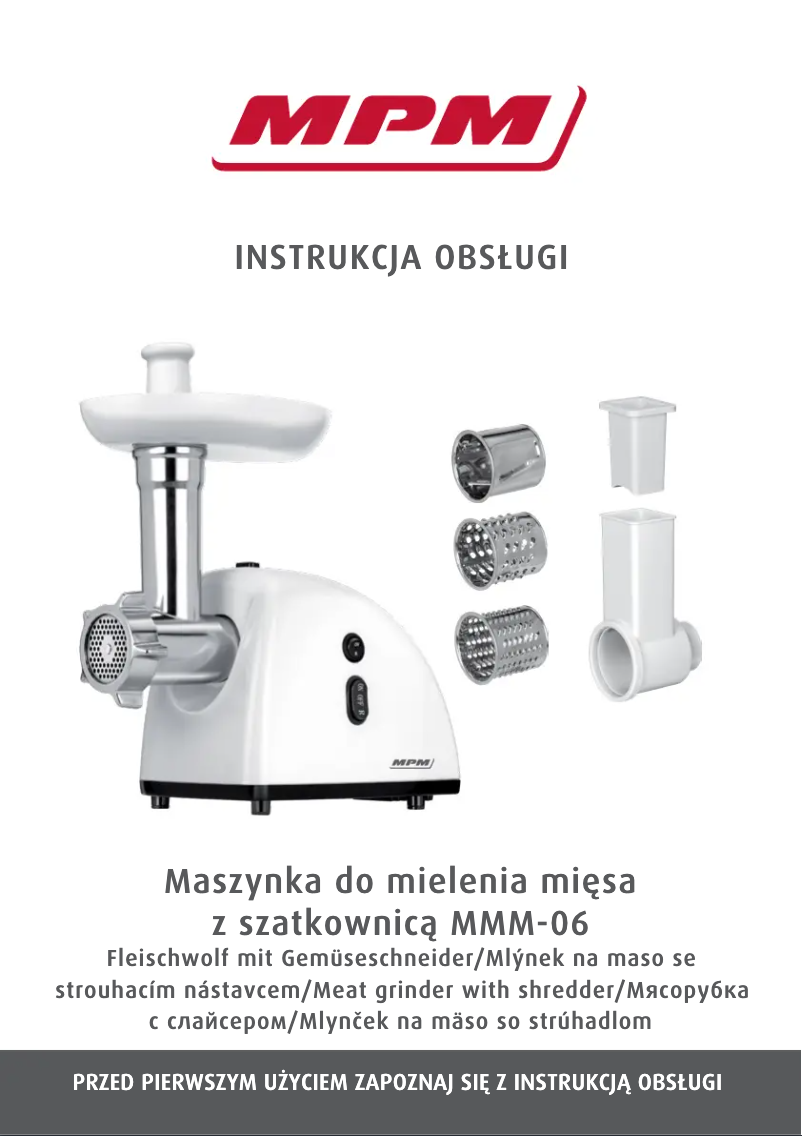 Page 1 de la notice Manuel utilisateur MPM MMM-06