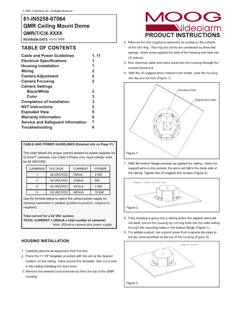 Página 1 del manual Manual de usuario Moog Videolarm QMRT2-70NA