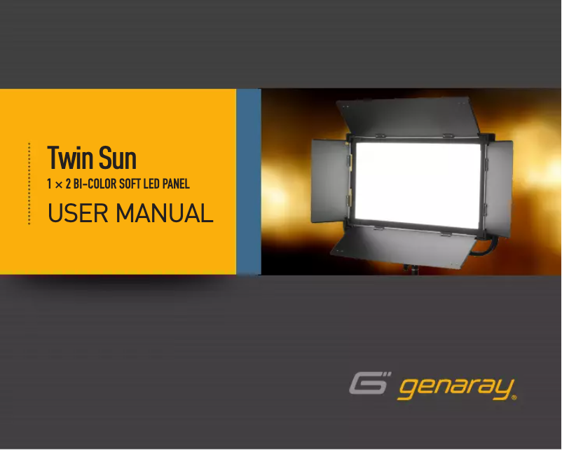 Image de la première page du manuel de l'appareil Twin Sun