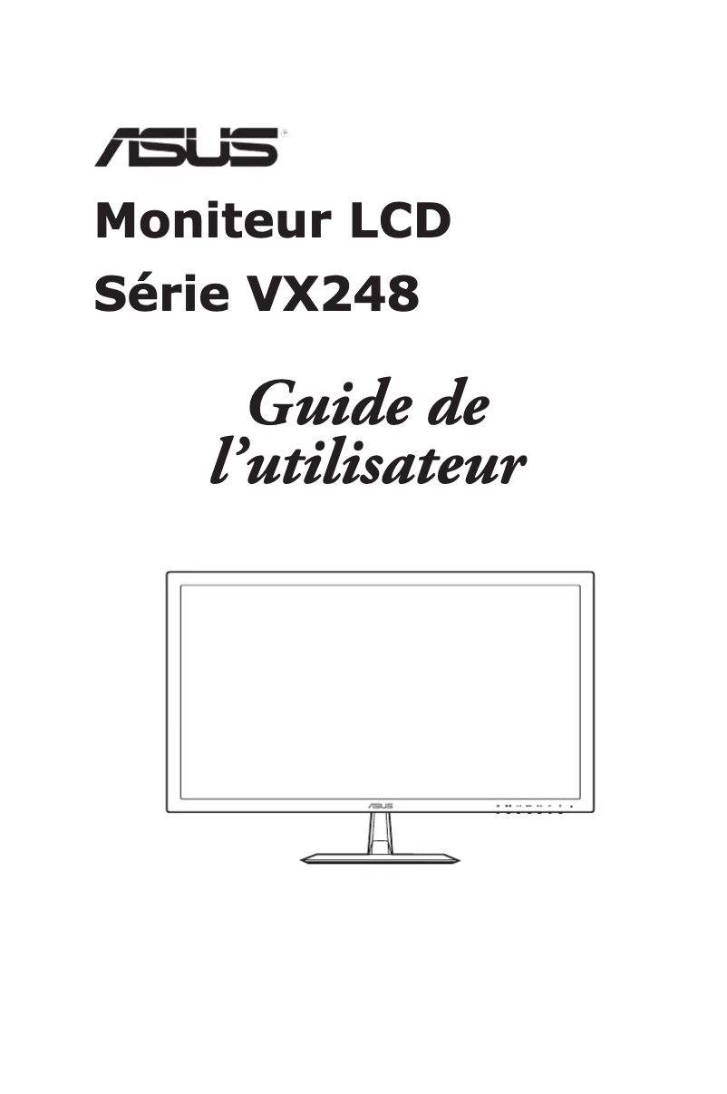 Page 1 de la notice Manuel utilisateur Asus VX248H