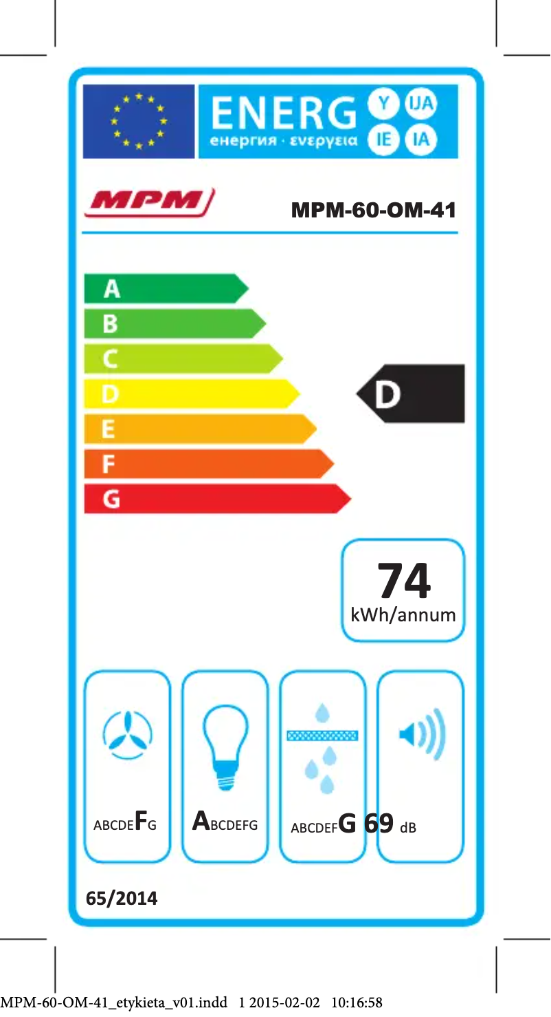 Page 1 de la notice Manuel utilisateur MPM MPM-60-OM-41