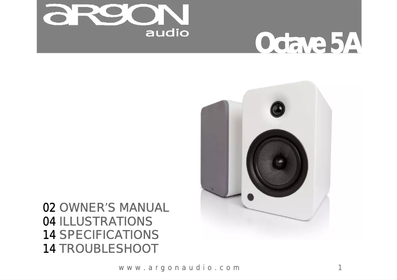 Page n°1 - Manuel utilisateur Argon Octave 5A