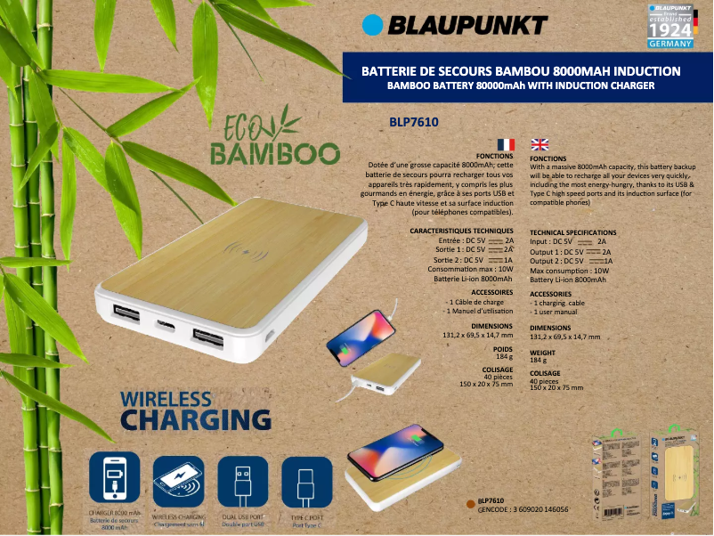 Image de la première page du manuel de l'appareil BLP7610