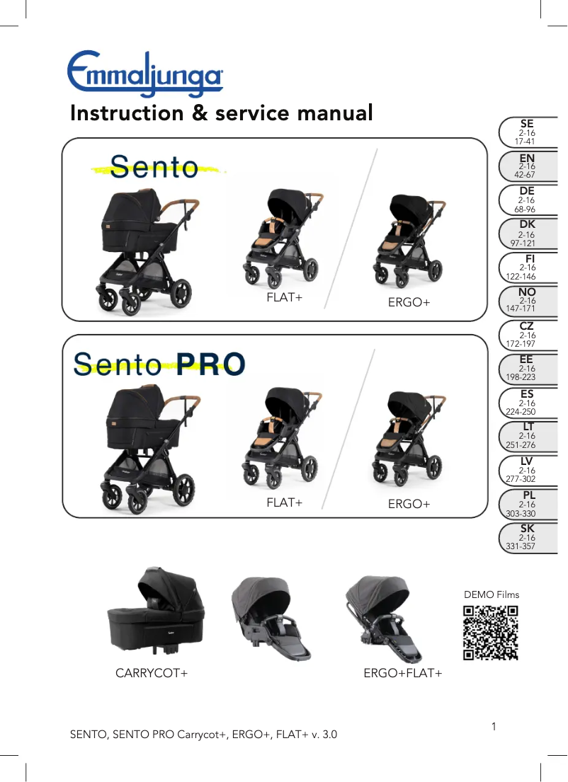 Image de la première page du manuel de l'appareil Sento Flat