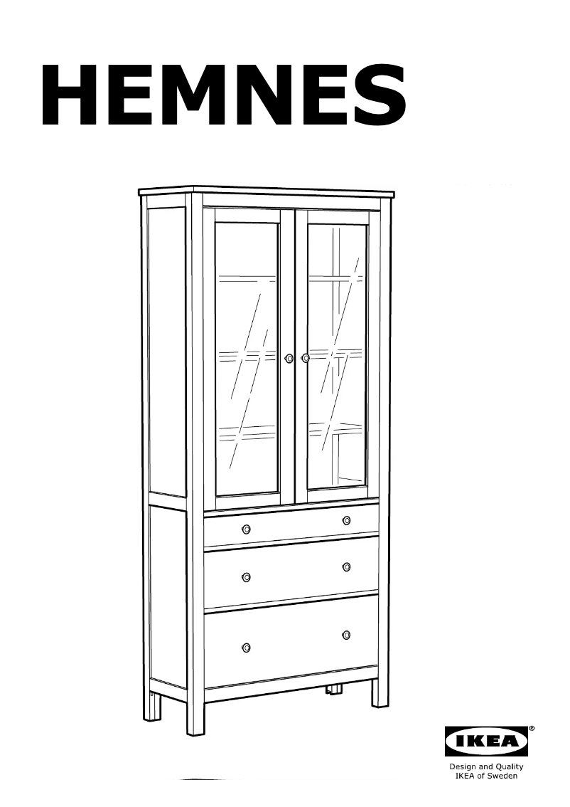 Page 1 de la notice Manuel utilisateur Ikea HEMNES