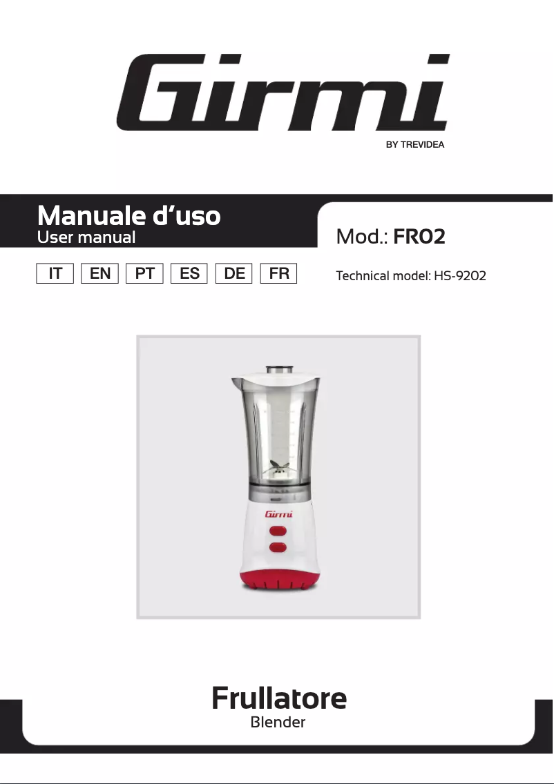 Image de la première page du manuel de l'appareil FR02