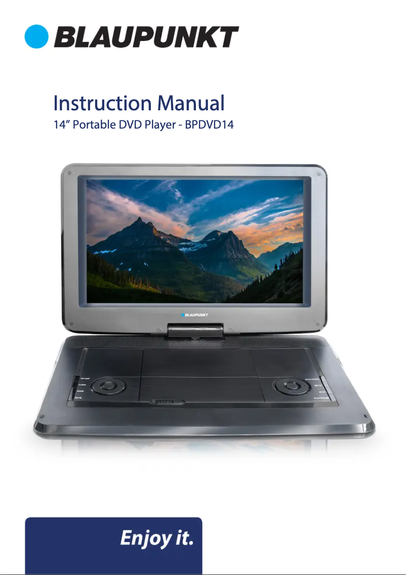 Page n°1 - Manuel utilisateur Blaupunkt BPDVD14