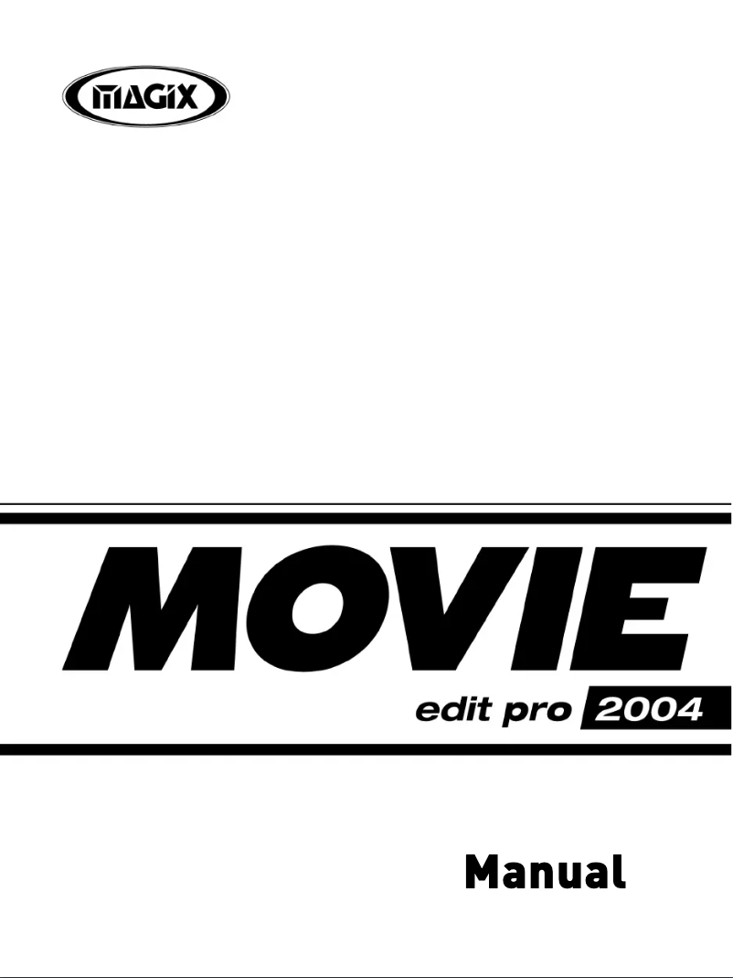 Page 1 de la notice Manuel utilisateur Magix Movie Edit Pro 2004