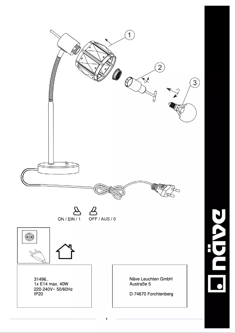 Page n°1 - Manuel utilisateur Näve Josefa