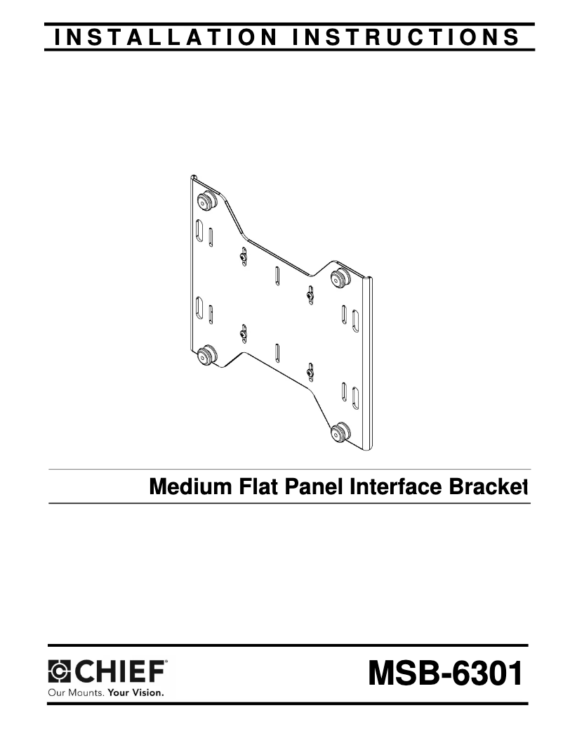 Page 1 de la notice Manuel utilisateur Chief MCD6301