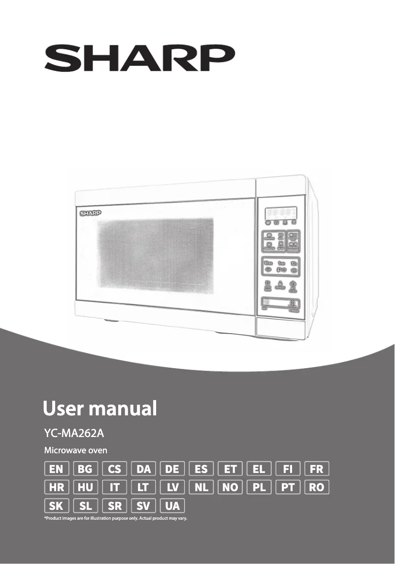 Page 1 de la notice Manuel utilisateur Sharp YC-MA262A