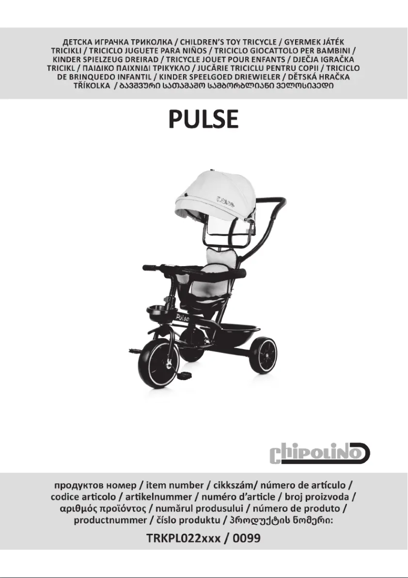 Page 1 de la notice Manuel utilisateur Chipolino Pulse