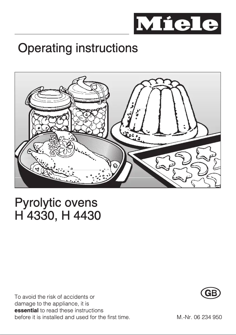 Page 1 de la notice Manuel utilisateur Miele H 4430 PYRO