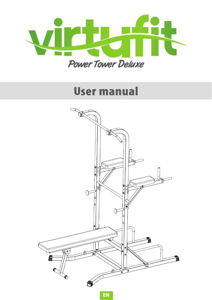Página 1 del manual Manual de usuario VirtuFit Power Tower Deluxe