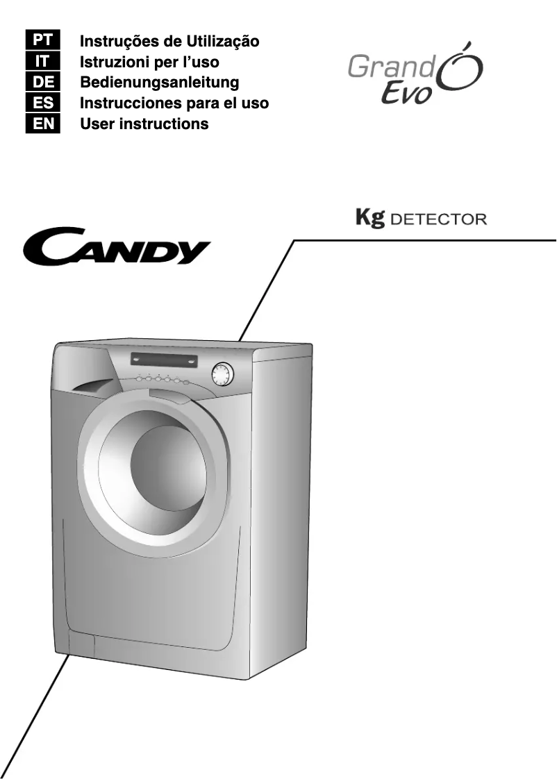 Page n°1 - Manuel utilisateur Candy EVO 1273D3/1-S