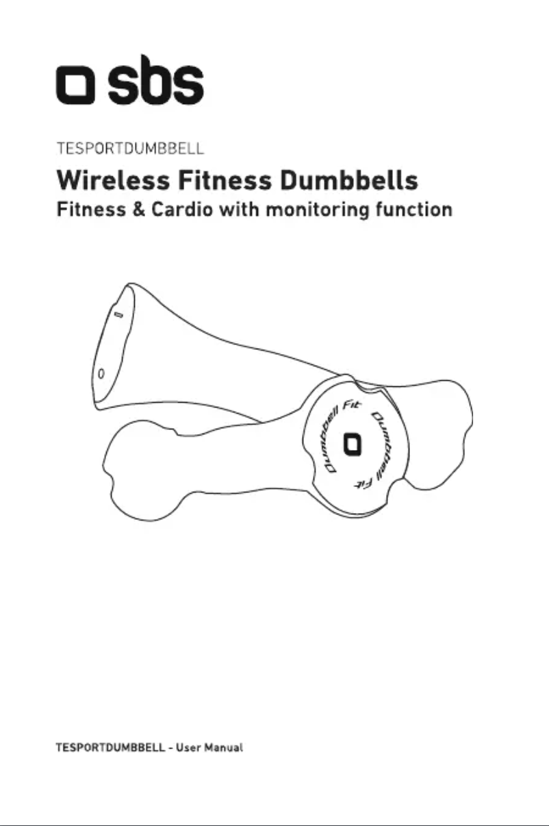 Page 1 de la notice Manuel utilisateur SBS Wireless Fitness Dumbbells