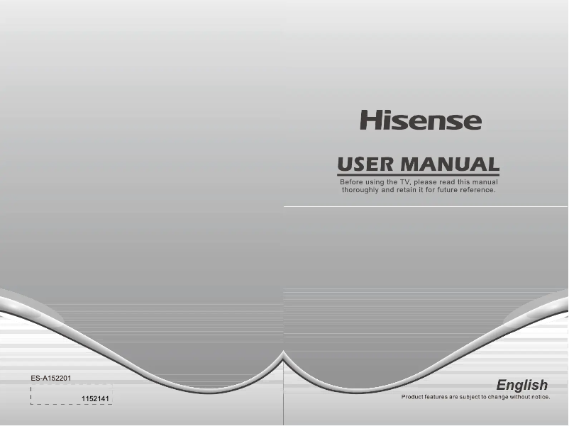 Page n°1 - Manuel utilisateur Hisense LHD32D50TUK