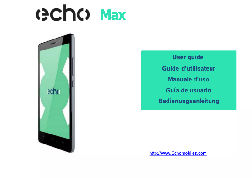 Page n°1 - Manuel utilisateur Echo Max
