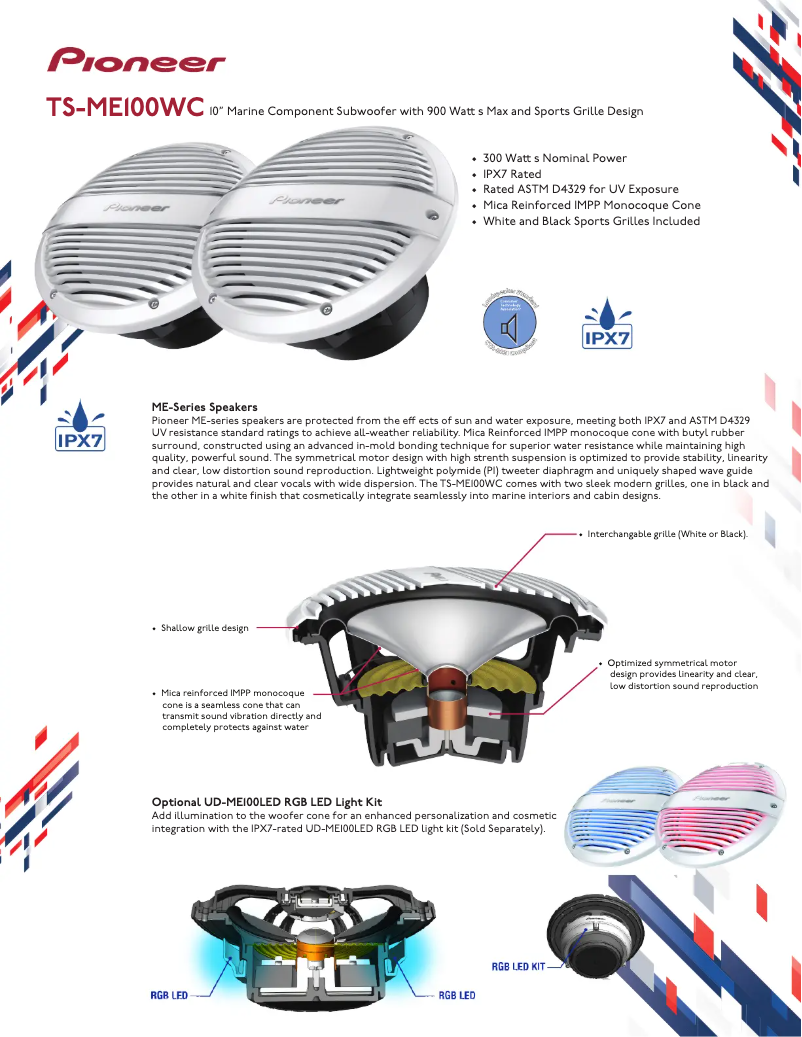 Page n°1 - Brochure Pioneer TS-ME100WC