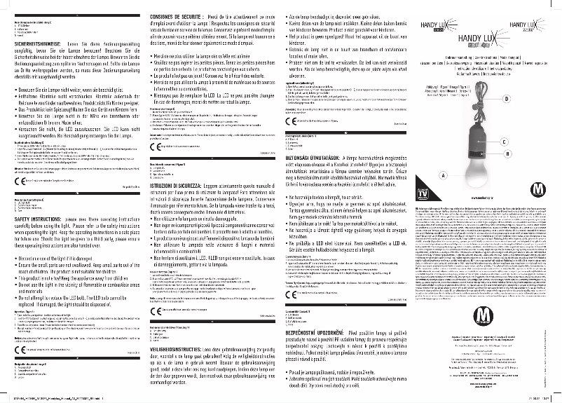 Page n°1 - Manuel utilisateur Handy Lux Colors