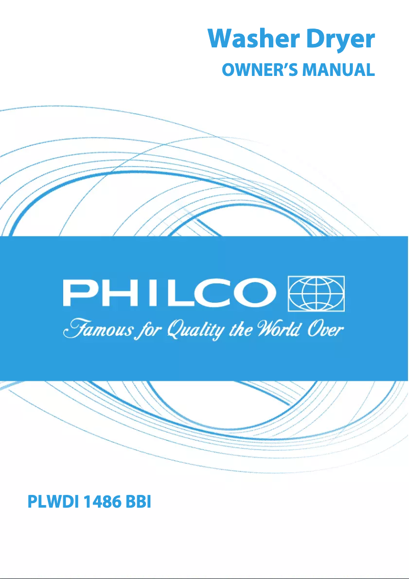 Page n°1 - Manuel utilisateur Philco PLWDI 1486 BBI