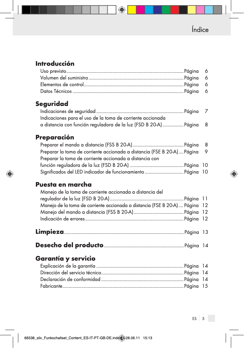 Image de la première page du manuel de l'appareil IAN 91210
