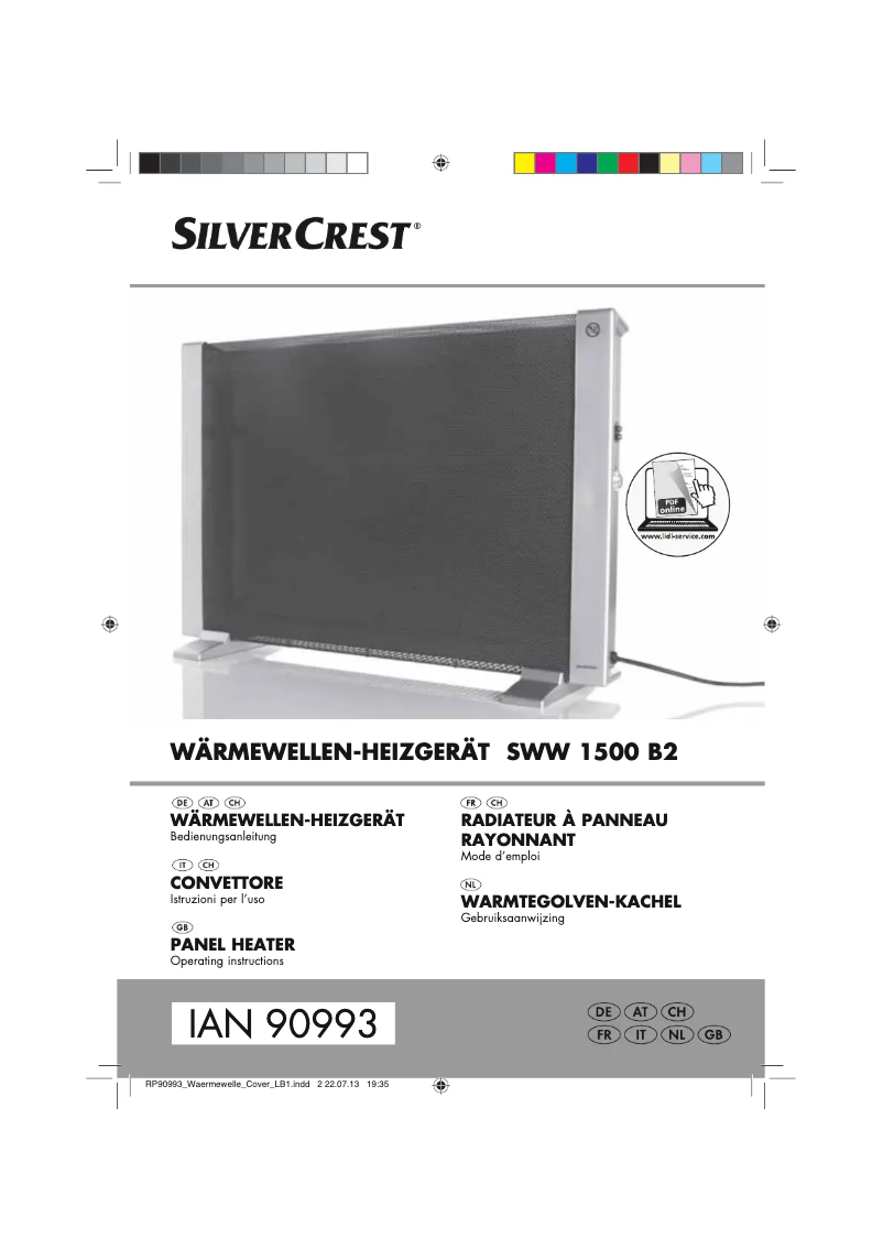 Página 1 del manual Manual de usuario SilverCrest SWW 1500 B2
