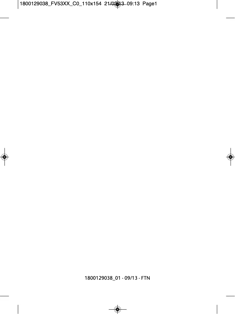 Image de la première page du manuel de l'appareil AquaSpeed FV5351